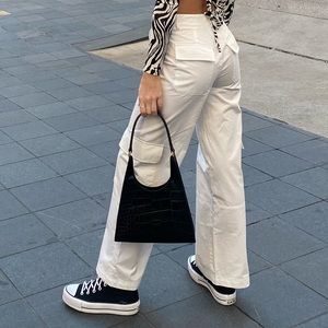 White Cargo pants